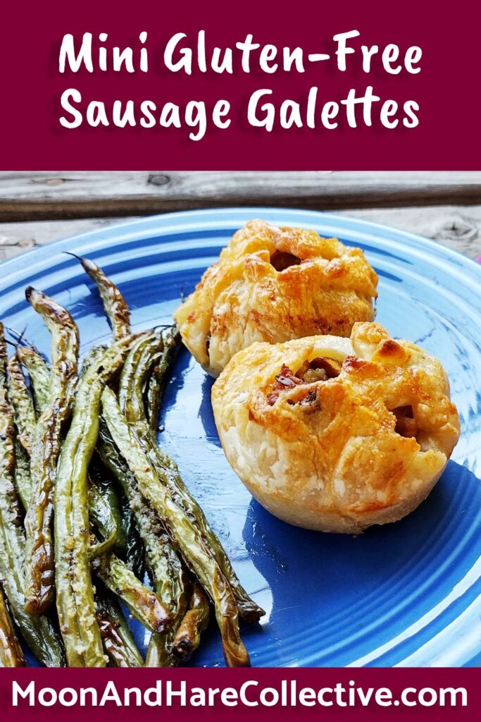 Gluten-free puff pastry sausage galettes - delcious and easy!